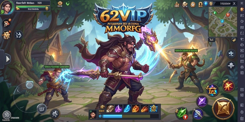 Gameplay seru dan menawan di dunia MMORPG 62VIP.