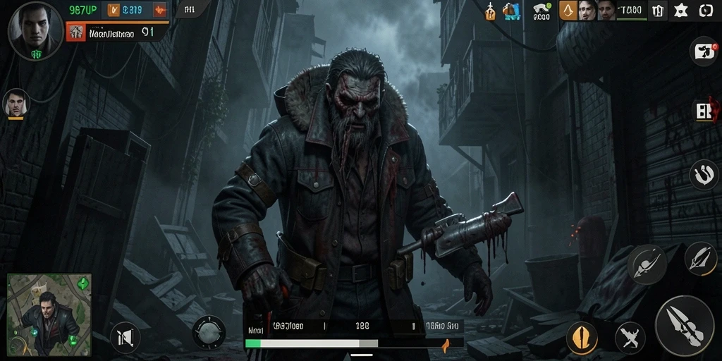 Screenshot utama 987UP menampilkan suasana gameplay Horror yang mencekam.