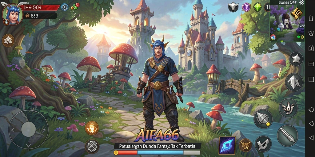 Tangkapan layar AIFA66 menampilkan aksi seru dalam petualangan MMORPG.