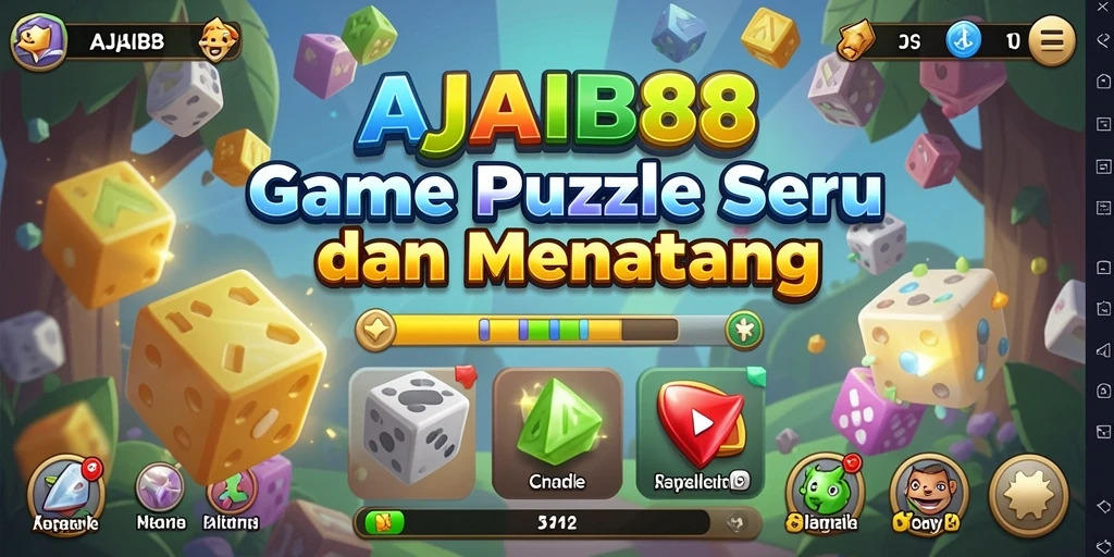 Tampilan gameplay AJAIB88 dengan berbagai teka-teki menarik.