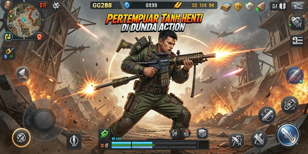 Tangkapan layar utama GG288 menampilkan aksi mendebarkan dalam gameplay.