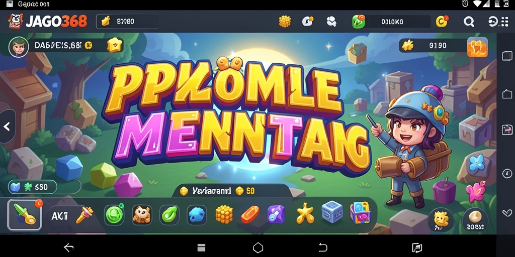 Screenshot gameplay JAGO368 menampilkan berbagai tantangan puzzle yang menarik.