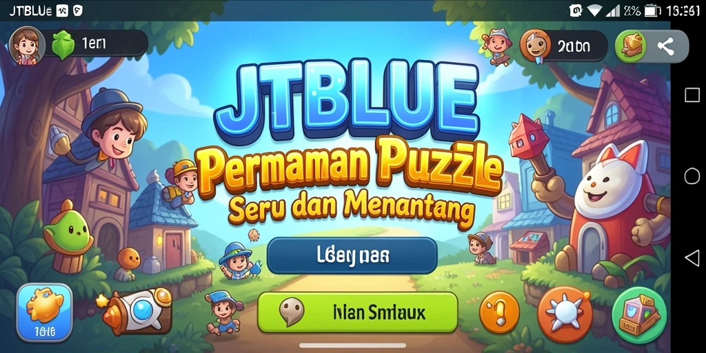 Screenshot JTBLUE menampilkan gameplay Puzzle yang menarik dan penuh tantangan.