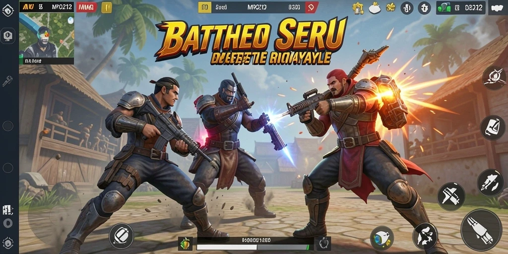 Screenshot MPO2121 menampilkan aksi mendebarkan permainan Battle Royale.