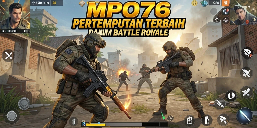 Tampilan menegangkan saat beraksi dalam pertempuran Battle Royale di MPO76.