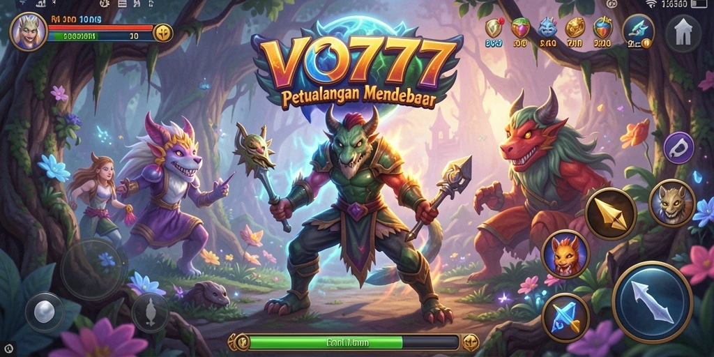 Tampilan gameplay VO777 yang penuh aksi dan petualangan seru.