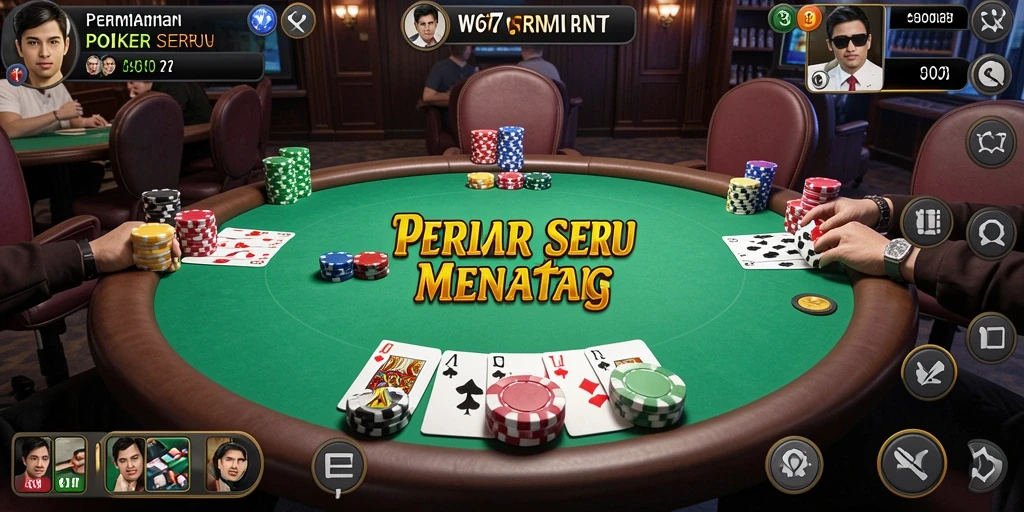 Gameplay poker yang seru dan kompetitif di W67.